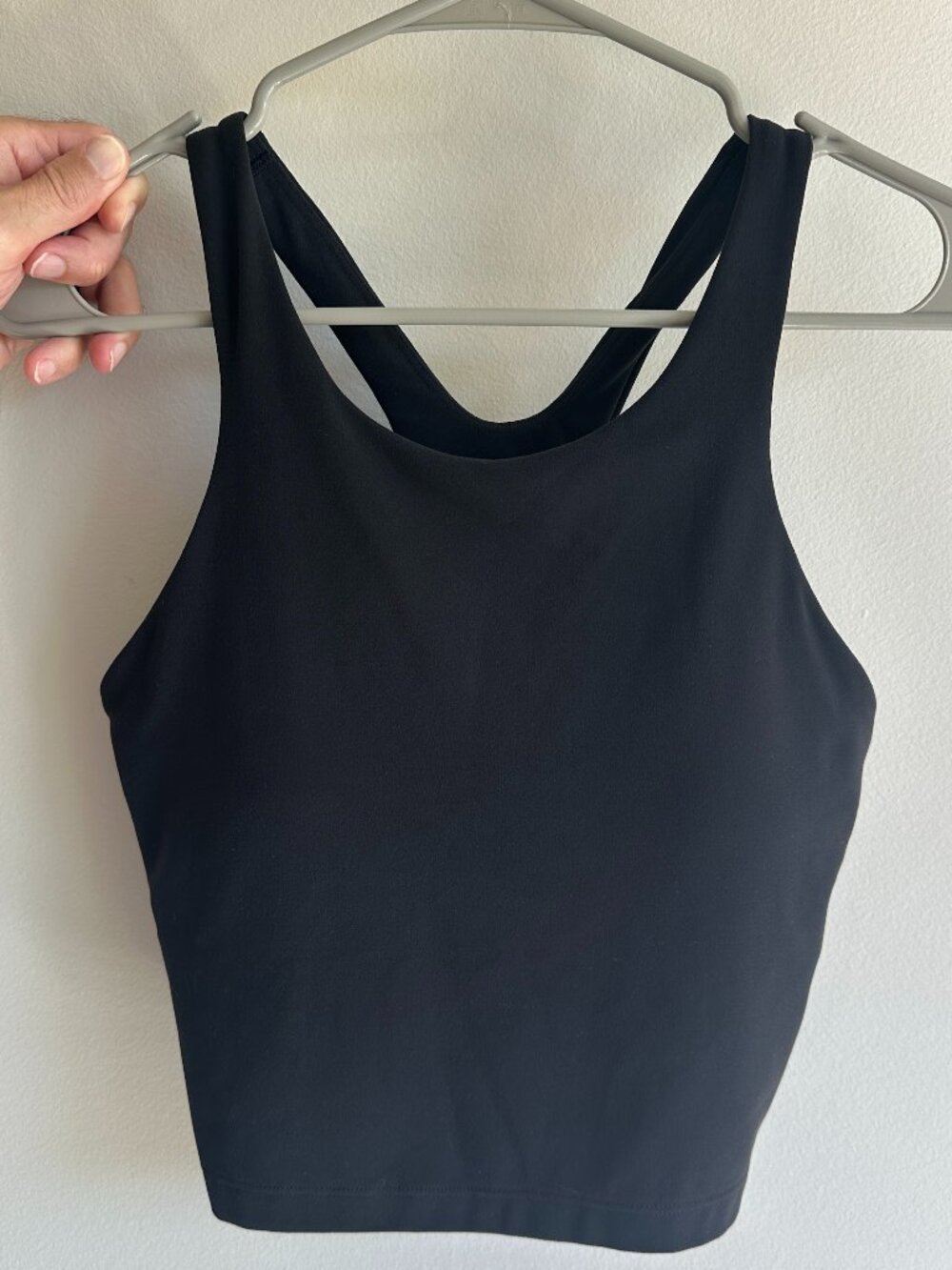 Athleta Conscious Crop Bra Top, Black, M (cup A-C) Excellent Condition